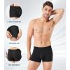 imageDAVID ARCHY Mens Trunks Underwear Modal Support Pouch with Fly Ultra Soft Breathable Mens Underwear 4 PackBlack