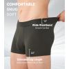 imageDAVID ARCHY Mens Trunks Underwear Modal Support Pouch with Fly Ultra Soft Breathable Mens Underwear 4 PackDark GreyDark BlueOlive GreenBlack