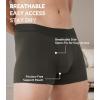 imageDAVID ARCHY Mens Trunks Underwear Modal Support Pouch with Fly Ultra Soft Breathable Mens Underwear 4 PackDark GreyDark BlueOlive GreenBlack
