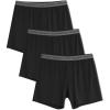 imageDAVID ARCHY Mens Boxer Shorts Underwear Soft and Breathable Mens Boxers Moisture Wicking Boxers for Men 3 PackBlack