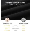 imageDAVID ARCHY Combed Cotton Boxers for Men Soft Underwear Mens Boxers Knit Boxer Shorts for Men PackA1  Black3