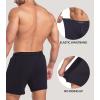 imageDAVID ARCHY Combed Cotton Boxers for Men Soft Underwear Mens Boxers Knit Boxer Shorts for Men PackA1  Black3