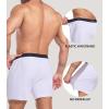 imageDAVID ARCHY Combed Cotton Boxers for Men Soft Underwear Mens Boxers Knit Boxer Shorts for Men PackB1  White5