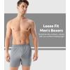 imageDAVID ARCHY Mens Boxer Shorts Bamboo Rayon Breathable ampamp Cool Boxer for Men Loose Fit Mens Underwear with Fly 3 or 5 PackMulticolor
