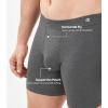 imageDAVID ARCHY Mens Breathable Underwear Soft Comfortable MoistureWicking with Fly Underwear Boxer Briefs for Men 3 PackHeather Navy BlueDeep Purple GrayHeather Dark Gray