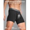 imageDAVID ARCHY Mens Underwear Boxer Briefs 4 Pack Ultra Soft Breathable MoistureWicking Viscose with Fly Pouch Tagless No RollBlack