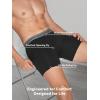 imageDAVID ARCHY Mens Underwear Boxer Briefs 4 Pack Ultra Soft Breathable MoistureWicking Viscose with Fly Pouch Tagless No RollBlack