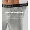 imageDAVID ARCHY Mens Underwear Boxer Shorts Rayon Made From Bamboo Breathable Boxers for Men with Soft Stretch Waistband 4 PackBlackDark BlueDark GrayHeather Light Gray