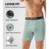 imageDAVID ARCHY Mens Underwear Boxer Shorts Rayon Made From Bamboo Breathable Boxers for Men with Soft Stretch Waistband 4 PackBlackDark GrayBlue SurfWild Dove