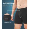 imageDAVID ARCHY Mens Underwear Cotton Boxer Briefs with Pouch Ultra Moisture Wicking Breathable Soft with Horizontal Fly 3 PackBlack