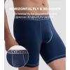 imageDAVID ARCHY Mens Underwear Cotton Boxer Briefs with Pouch Ultra Moisture Wicking Breathable Soft with Horizontal Fly 3 PackBlackDark GrayMoonlight Blue