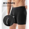 imageDAVID ARCHY Ultra Soft Modal Boxer Briefs with Supportive Pouch4Way Stretch ampamp Breathable Underwear For MenBlack