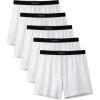 imageDAVID ARCHY Combed Cotton Boxers for Men Soft Underwear Mens Boxers Knit Boxer Shorts for Men PackB1  White5