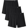 imageDAVID ARCHY Mens Boxer Shorts Bamboo Rayon Breathable ampamp Cool Boxer for Men Loose Fit Mens Underwear with Fly 3 or 5 PackBlack