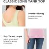 imageDAVID ARCHY Camisole Tops for Women Bamboo Rayon Soft Breathable Womens Undershirts 3 Pack Layering Lounge SleepwearAqua BluePale Lime GreenRose Pink