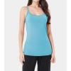 imageDAVID ARCHY Camisole Tops for Women Bamboo Rayon Soft Breathable Womens Undershirts 3 Pack Layering Lounge SleepwearAqua BluePale Lime GreenRose Pink