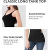 imageDAVID ARCHY Camisole Tops for Women Bamboo Rayon Soft Breathable Womens Undershirts 3 Pack Layering Lounge SleepwearBlack