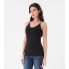 imageDAVID ARCHY Camisole Tops for Women Bamboo Rayon Soft Breathable Womens Undershirts 3 Pack Layering Lounge SleepwearBlack