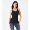 imageDAVID ARCHY Camisole Tops for Women Bamboo Rayon Soft Breathable Womens Undershirts 3 Pack Layering Lounge SleepwearBlack
