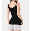 imageDAVID ARCHY Camisole Tops for Women Bamboo Rayon Soft Breathable Womens Undershirts 3 Pack Layering Lounge SleepwearBlackHeather Light GrayHeather Dark Gray