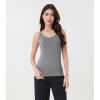 imageDAVID ARCHY Camisole Tops for Women Bamboo Rayon Soft Breathable Womens Undershirts 3 Pack Layering Lounge SleepwearBlackHeather Light GrayHeather Dark Gray