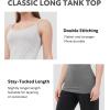 imageDAVID ARCHY Camisole Tops for Women Bamboo Rayon Soft Breathable Womens Undershirts 3 Pack Layering Lounge SleepwearBlackHeather Light GrayHeather Dark Gray