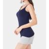 imageDAVID ARCHY Camisole Tops for Women Bamboo Rayon Soft Breathable Womens Undershirts 3 Pack Layering Lounge SleepwearNavy BlueLight PurplePurple Gray