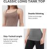 imageDAVID ARCHY Camisole Tops for Women Bamboo Rayon Soft Breathable Womens Undershirts 3 Pack Layering Lounge SleepwearNudeHeather Dark CoffeeHeather Dark Gray