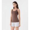 imageDAVID ARCHY Camisole Tops for Women Bamboo Rayon Soft Breathable Womens Undershirts 3 Pack Layering Lounge SleepwearNudeHeather Dark CoffeeHeather Dark Gray