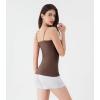 imageDAVID ARCHY Camisole Tops for Women Bamboo Rayon Soft Breathable Womens Undershirts 3 Pack Layering Lounge SleepwearNudeHeather Dark CoffeeHeather Dark Gray