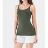 imageDAVID ARCHY Camisole Tops for Women Bamboo Rayon Soft Breathable Womens Undershirts 3 Pack Layering Lounge SleepwearOlive GreenHeathered Charcoal GreyBlack