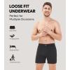 imageDAVID ARCHY Combed Cotton Boxers for Men Loose Fit Mens Underwear Soft Mens Boxer Shorts for Men 3 or 5 PackA1  Black3