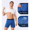imageDAVID ARCHY Mens Light Sports Boxer Shorts Underwear Breathable and Cool Boxers with Button Fly 3 or 5 PackDark BlueLight BlueYellow