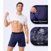 imageDAVID ARCHY Mens Light Sports Boxer Shorts Underwear Breathable and Cool Boxers with Button Fly 3 or 5 PackGray BlueDark BlueGray Purple