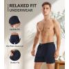 imageDAVID ARCHY Mens Light Sports Boxer Shorts Underwear Breathable and Cool Boxers with Button Fly 3 or 5 PackWaffle PatternblackDark BlueDark Gray