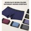 imageDAVID ARCHY Mens Trunks Underwear Bamboo Rayon 7Pack Breathable ampamp Cool Boxer Briefs with Support PouchColorful  35 in 7 Pack