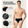 imageDAVID ARCHY Mens Underwear Briefs Bamboo Rayon Soft Breathable No Fly Support Pouch Underwear For Men 7 PacksColored Belt