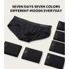 imageDAVID ARCHY Mens Underwear Briefs Bamboo Rayon Soft Breathable No Fly Support Pouch Underwear For Men 7 PacksColored Belt