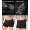 imageDAVID ARCHY Mens Underwear Trunks Modal Support Pouch Ultra Soft Breathable Seamless Underwear for Men 4 PackBlack