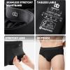 imageDAVID ARCHY Seamless Mens Briefs Modal Ultra Soft Breathable No Fly Support Pouch Mens Underwear Briefs 4 PackBlack