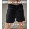 imageDAVID ARCHY Ultra Soft Modal Boxers for Men Silky Stretchy Boxer Shorts Breathable Loose Mens Underwear for Sleep 4 PackBlack