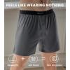 imageDAVID ARCHY Ultra Soft Modal Boxers for Men Silky Stretchy Boxer Shorts Breathable Loose Mens Underwear for Sleep 4 PackBlackDark BlueDark GrayDark Grape Purple