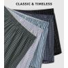 imageDAVID ARCHY Woven Cotton Boxers for Men Classic Mens Underwear Loose Breathable ampamp Comfortable Boxer Shorts 3 or 5 PackMulticolor