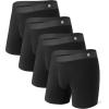 imageDAVID ARCHY Mens Ultra Soft Underwear Micro Modal Breathable Moisture Wicking Seamless Underwear for Men MultipackBlack