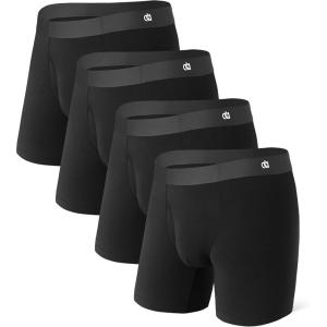 imageDAVID ARCHY Mens Ultra Soft Underwear Micro Modal Breathable Moisture Wicking Seamless Underwear for Men MultipackBlack