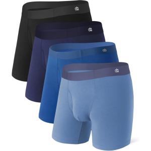 imageDAVID ARCHY Mens Ultra Soft Underwear Micro Modal Breathable Moisture Wicking Seamless Underwear for Men MultipackNavy BlueMonday BlueFriday BlueBlack