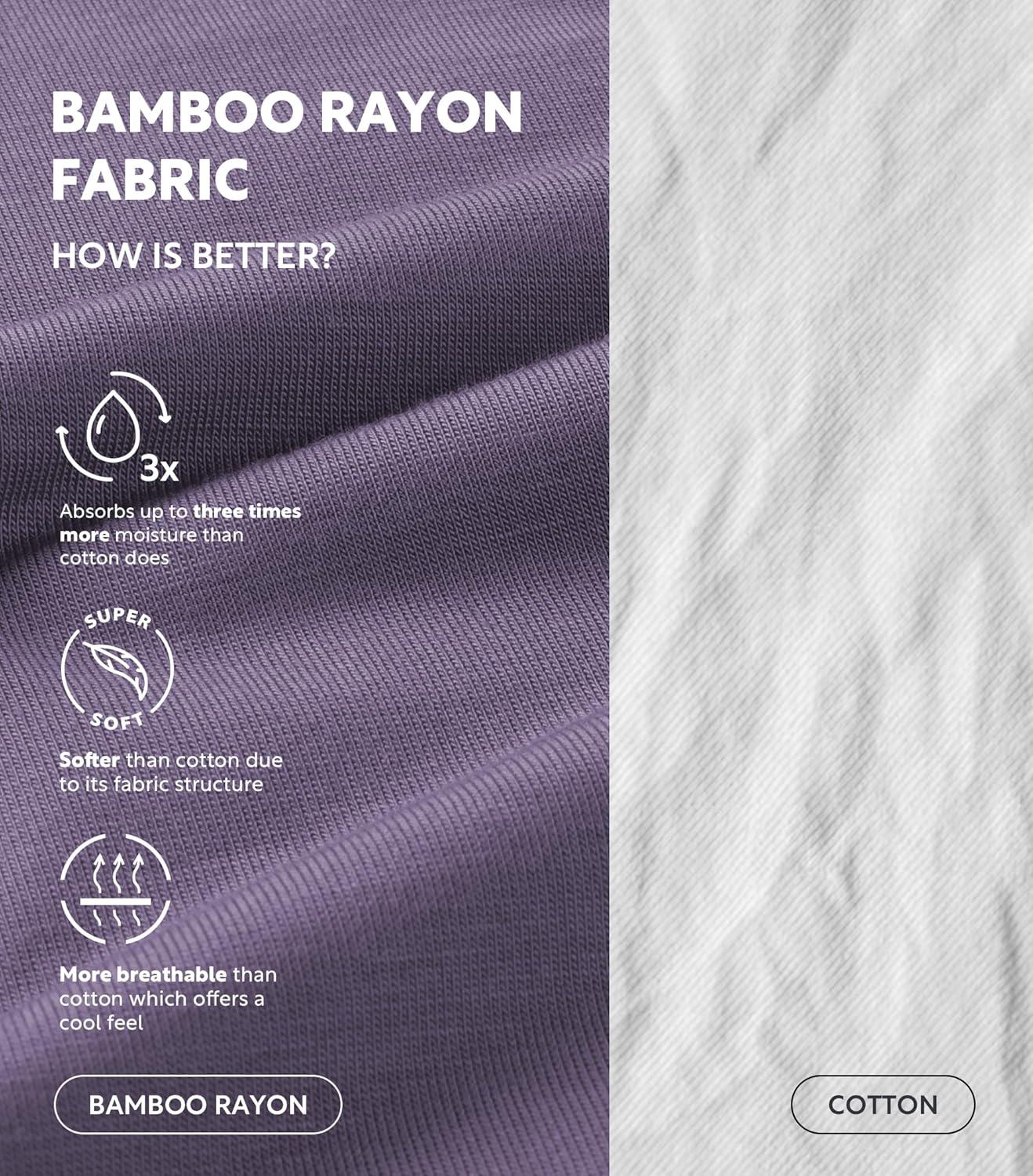 imageDAVID ARCHY Mens Underwear Moisture Wicking Breathable Rayon Made from Bamboo Seamless Underwear with Support Pouch 4 PackBlackDark GrayGray BlueGray Purple  35 Short Leg No Fly