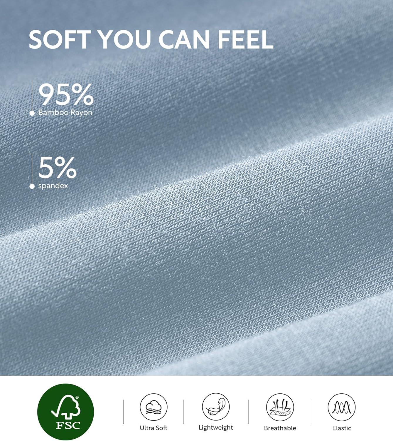 imageDAVID ARCHY Women Pajama Pants Bamboo Rayon Comfy Cooling Lounge Sleep Flowy Casual Wide Leg Pj Bottom with Pockets 12 PackAsterling Blue