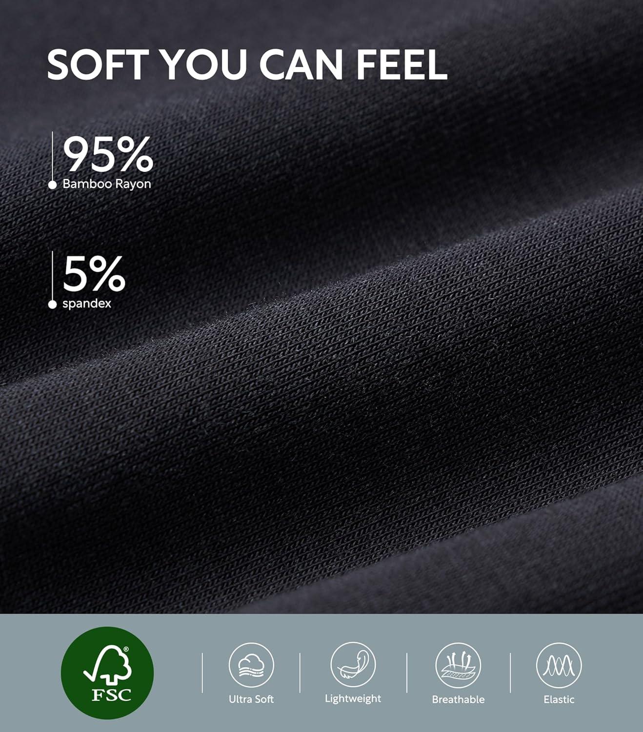 imageDAVID ARCHY Women Pajama Pants Bamboo Rayon Comfy Cooling Lounge Sleep Flowy Casual Wide Leg Pj Bottom with Pockets 12 PackBblackdeep Purple