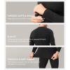 imageDAVID ARCHY Mens Heavyweight Thermal Underwear for Extreme Cold Perfect for Harsh Winter from 10C to 5CAblack